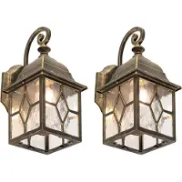 QAZQA Romantisk utendørs vegglampe bronse - London