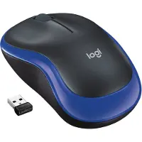 Logitech M185 Wireless - Mus - Optisk - 3 knapper - Blå