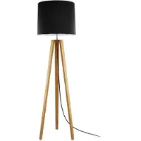 HerzBlut Anni gulvlampe, oljet/svart eik