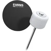 Evans Cordura Single EQ Black Nylon Patch Pack of 2