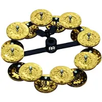Meinl Headliner Series Hi-Hat Tambourine 2 Row Brass Jingles