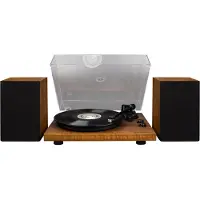 Crosley C62 Shelf System With Bluetooth Out Walnut