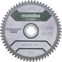 Metabo 628066000 Sirkelsagblad For Tre 216 Mm