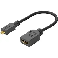 Wentronic HDMI 1.4 / Micro HDMI Adapter Kabel - Svart