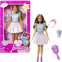 Barbie Min Første Brunette Med Caniche-dukke