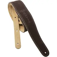 Martin strings 18A0017 Guitar Strap 2.5" Suede w/ Stitching Brown