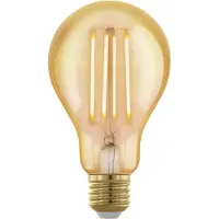 Eglo E27 LED A75 amberfarvet standard dekorationspære med varmt hvidt lys