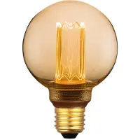 Eglo E27 LED G80 amberfarget globedekorativ pære med varmt hvitt lys