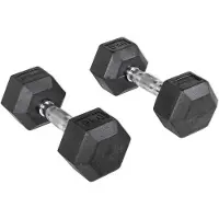 Olive Rubber Hex 9kg Hantel 2 Enheter