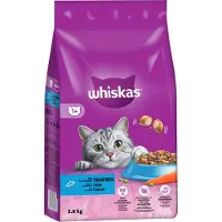 Whiskas Økonomipakke: 2 poser til gunstig sparepris - Blandet pakke: Kylling & Tunfisk (2 x 3,8 kg)