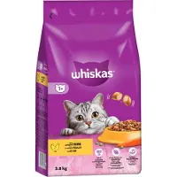 Whiskas Økonomipakke: 2 poser til gunstig sparepris - Adult kylling (2 x 3,8 kg)