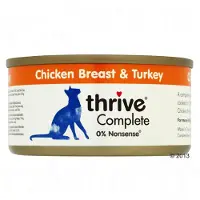 Thrive Økonomipakke Complete 12 x 75 g - Kyllingbryst & kalkun