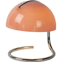 Lucide Retro-bordlampe Cato, skjerm frostet glass oransje