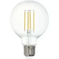 Eglo Connect-Z - LED-filamentlyspære - form: G80 - E27 - 6 W (ekvivalent 60 W) - klasse E - varmt hvitt lys - 2700 K - gjennomsiktig