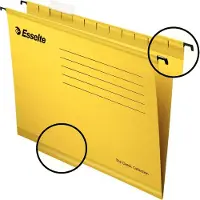 Esselte Hengemappe Classic Std A4 Gul Pakke/25