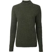 Chevalier Minley Mockneck Wool Pullover Women Dark Green 38W