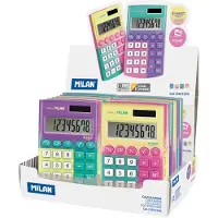 Milan Displayboks 12 Kalkulatorer 8-sifret Sunset Lomme