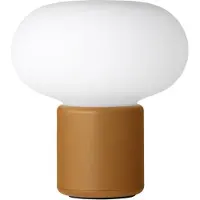 New Works oppladbar lampe Karl-Johan, okergul, IP65