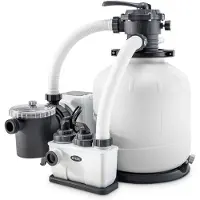 Intex Qx2600 Renseanlegg Sandfilter Med Saltklorinator Krystal Clear 11g/h 56800 L