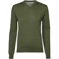 Chevalier Blaise V-Neck Merino Pullover Women Pine Green 36W