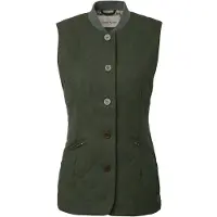 Chevalier Allington Fill100 Tweed Vest Women Dark Green 38W