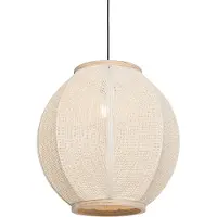 QAZQA Oriental Hengelampe Natur 46 cm - Rob
