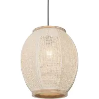 QAZQA Oriental Hengelampe Natur 35 cm - Rob