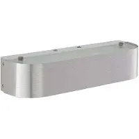 LINDBY Nika vegglampe med fatning E14, aluminium