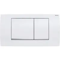 Geberit Betjeningsplade Twinline 30, Plast, Alpin-hvid