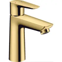 Hansgrohe HG Talis E 110 HV-armatur - med løft-op bundventil, Poleret guld-optik