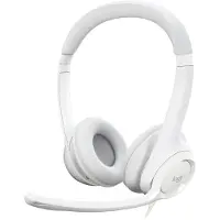 Logitech H390 - Headset - på øret - kabling - USB - Off-White
