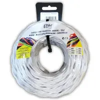 EDM Rull Med Flettet Tekstilkabel 3x2.5 Mm 25 M