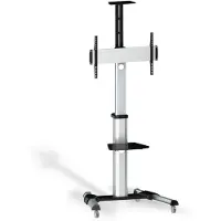 Aisens Ft70tre-037 27-70´´ Gulvstativ Maksimalt Med Hjul + Dvd-skuff 50kg