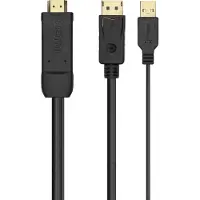 Aisens Hdmi Til Displayport Og Usb-a Konverter A122-0641 1.8 M
