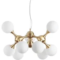 Ideal Lux Nodi pendellampe 9-lys messing/hvit