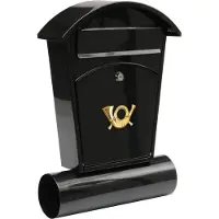 VOREL LETTERBOX 480x280x80mm SORT