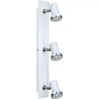 Eglo Tamara 1, Overflateegnet, Ikke-utskiftbare pærer, 3000 K, 240 lm, 220-240 V, Kromfarget, Hvit