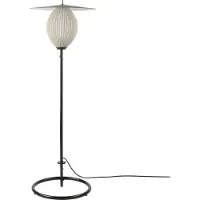 Gubi utendørs gulvlampe Satellite, IP65, svart/kremhvit