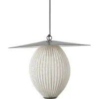 Gubi Utendørs pendellampe Satellite, 57x36 cm, svart/kremhvit