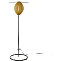 Gubi utendørs gulvlampe Satellite, IP65, svart/senfgold
