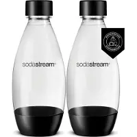 SodaStream DWS Fuse drinking bottle, 0,5L black, 2 pcs