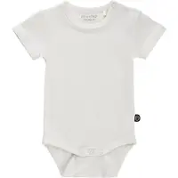 Minymo Body k/e - Bambus - Hvit - - 50 - Kortermet body
