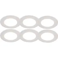 QAZQA Sett med 6 innfelte spotlights hvite inkl. LED 3-trinns dimmbar IP65 - Blanca