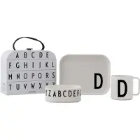 Design Letters Spisesett - Tritan - 3 Deler - Klassikere i koffe - - OneSize - Spisesett