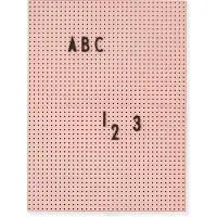 Design Letters Tavle - A4 - Powder Rose - - OneSize - Tavle