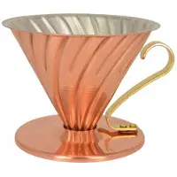 Hario Metal Drip V60-02 kaffedripper, kobber-gull
