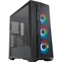 Cooler Master MasterBox 520 MESH - Mid tower - utvidet ATX (E-ATX) - sidepanel med vindu (herdet glass) - ingen strømforsyning (ATX) - svart - USB/lyd