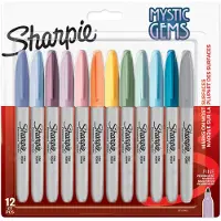 Sharpie Tusjpenner Sharpie Fine Mystic Gems Pastellfarger 12-pakning