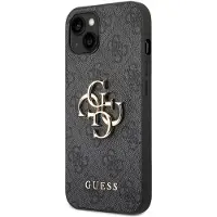 GUESS 4G Big Metal Logo iPhone 14 Hybrid-deksel - Svart
