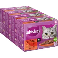 Whiskas Megapakke 7+ Senior 48 x 85 g Porsjonsposer - Klassisk utvalg i saus (48x85g)